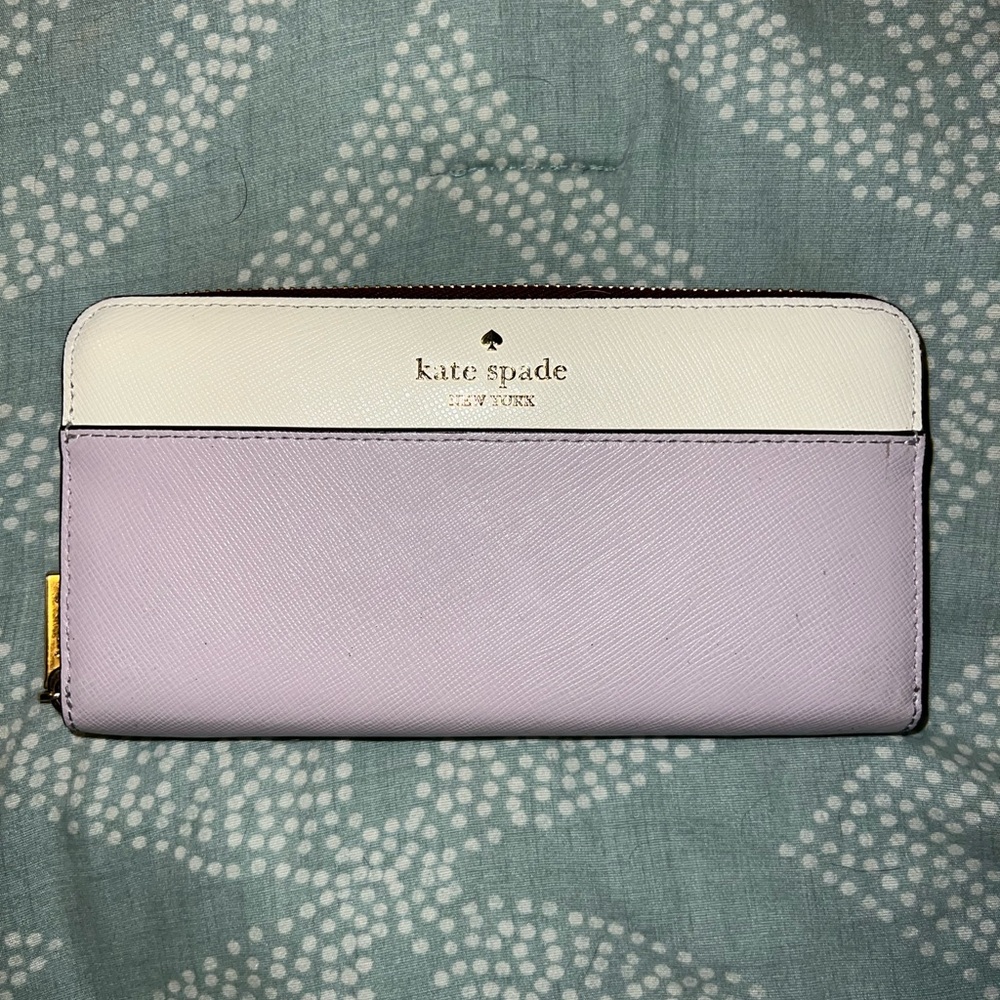 Kate Spade Lilac and Cream Wallet